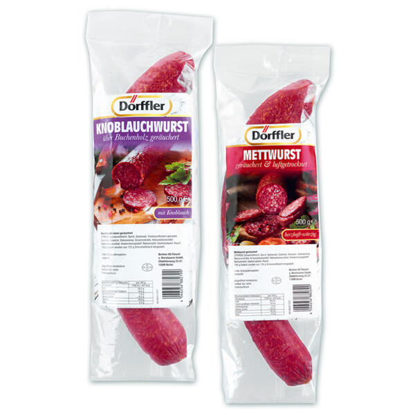 Mettwurst / Knoblauchwurst