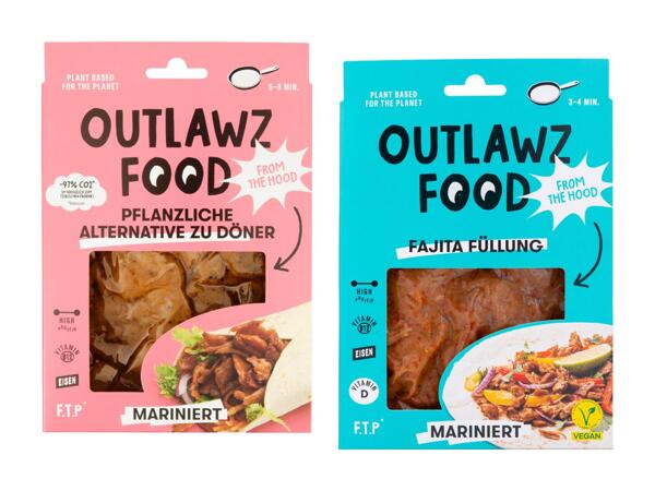 Kebab végétal et farce fajita Outlawz Food (valable uniquement en Suisse alémanique et en Suisse romande)