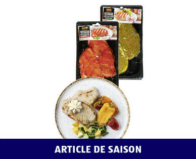 BBQ 
 TRANCHES DE FILET DE PORC