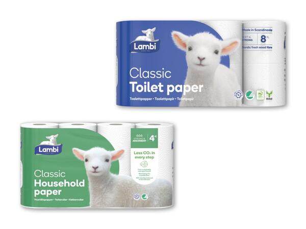 LAMBI Toiletpapir eller køkkenrulle