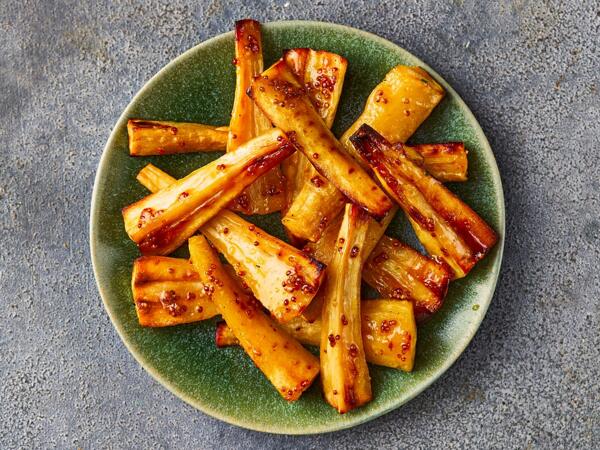 Honey & Mustard Roast Parsnips