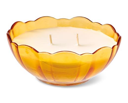 Huntington Home Floral Glass Candle