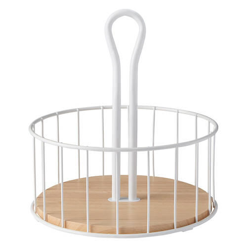 Rotating Condiment Caddy, White
