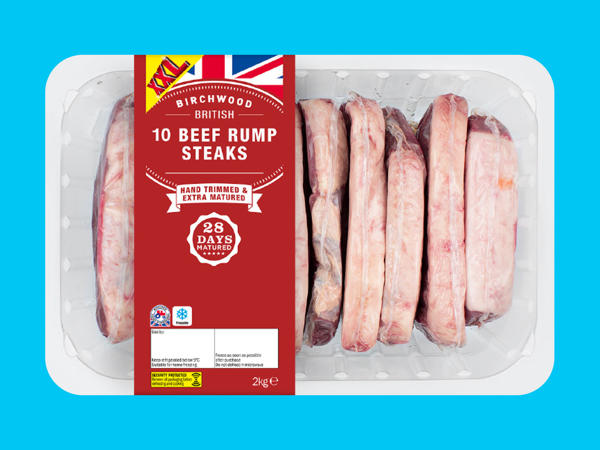 Birchwood 10 British Beef 28-Day Matured Rump Steaks