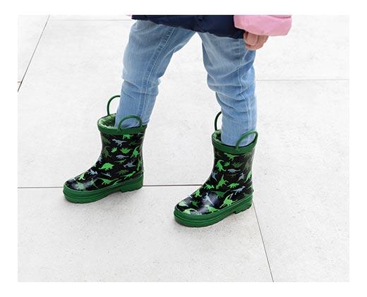 Lily & Dan Toddler or Childrens Warm Lined Rain Boots