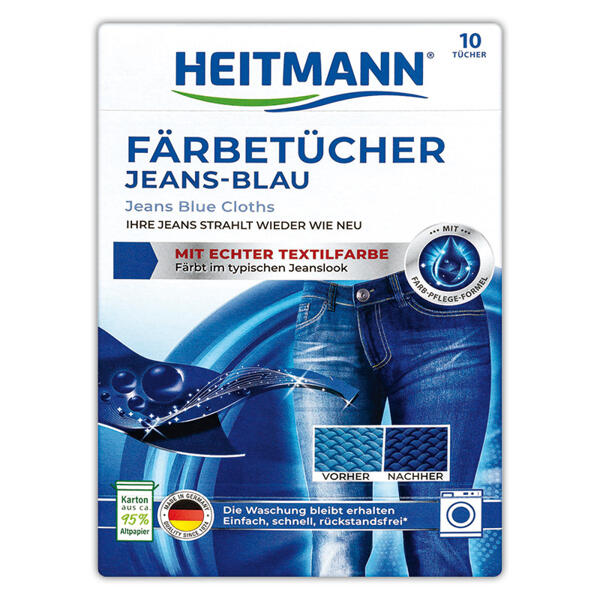 Färbetücher Jeans-Blau
