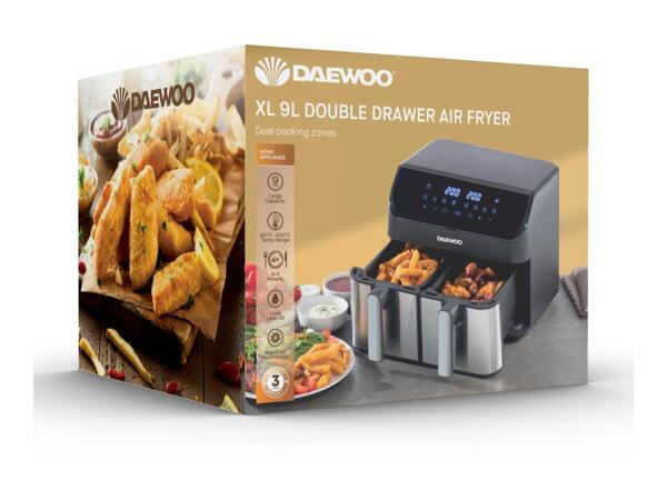 Daewoo XL 9L Double Drawer Air Fryer
