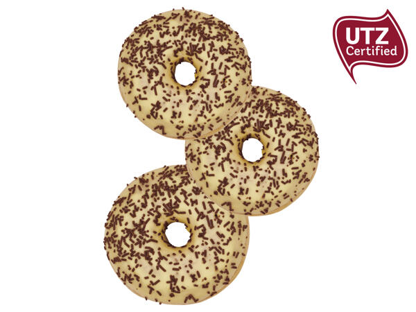 Gefüllter Vanille-Creme-Donut