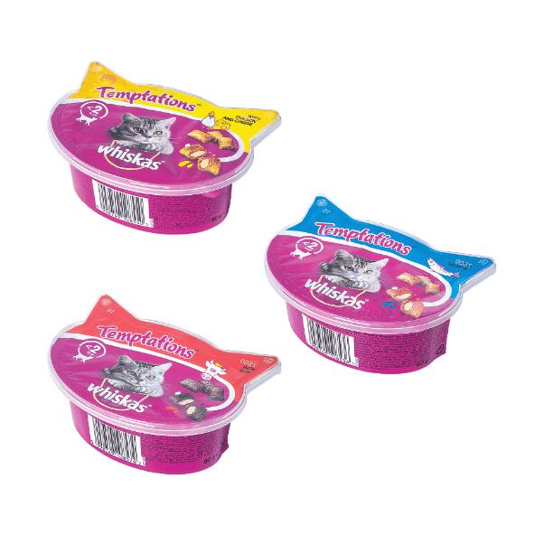WHISKAS TEMPTATIONS(R) 				Snacks pour chats