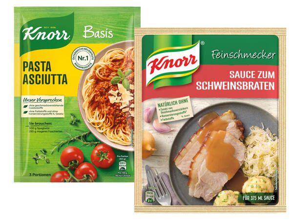 Knorr Basis oder Feinschmecker Saucen