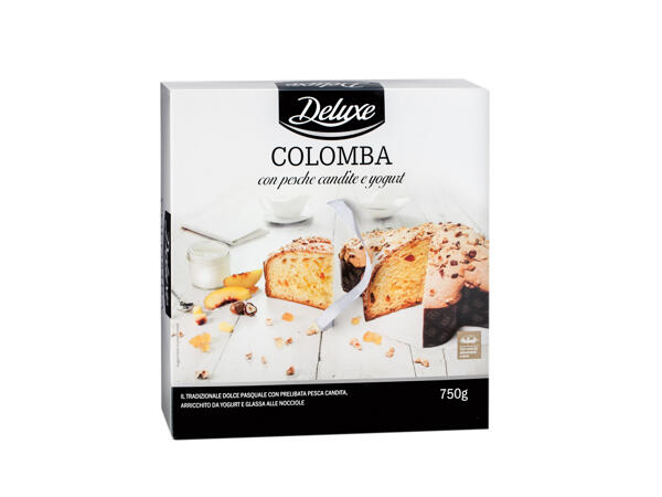 Colomba with Candied Peaches and Yoghurt