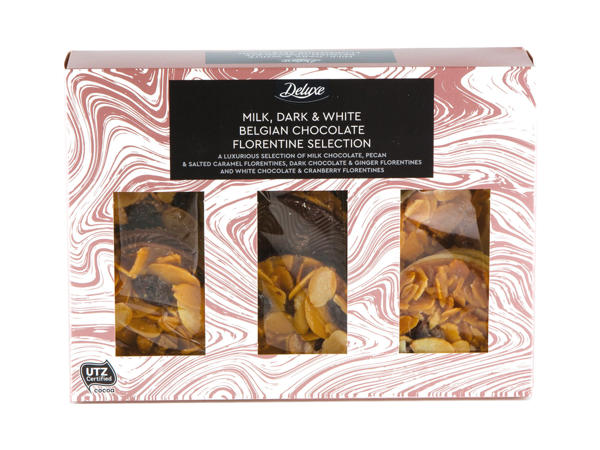 MILK, DARK & WHITE FLORENTINE SELECTION
