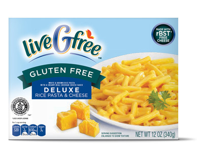 LiveGfree Gluten Free Deluxe Rice Pasta & Cheese Or Shells & Cheese ...