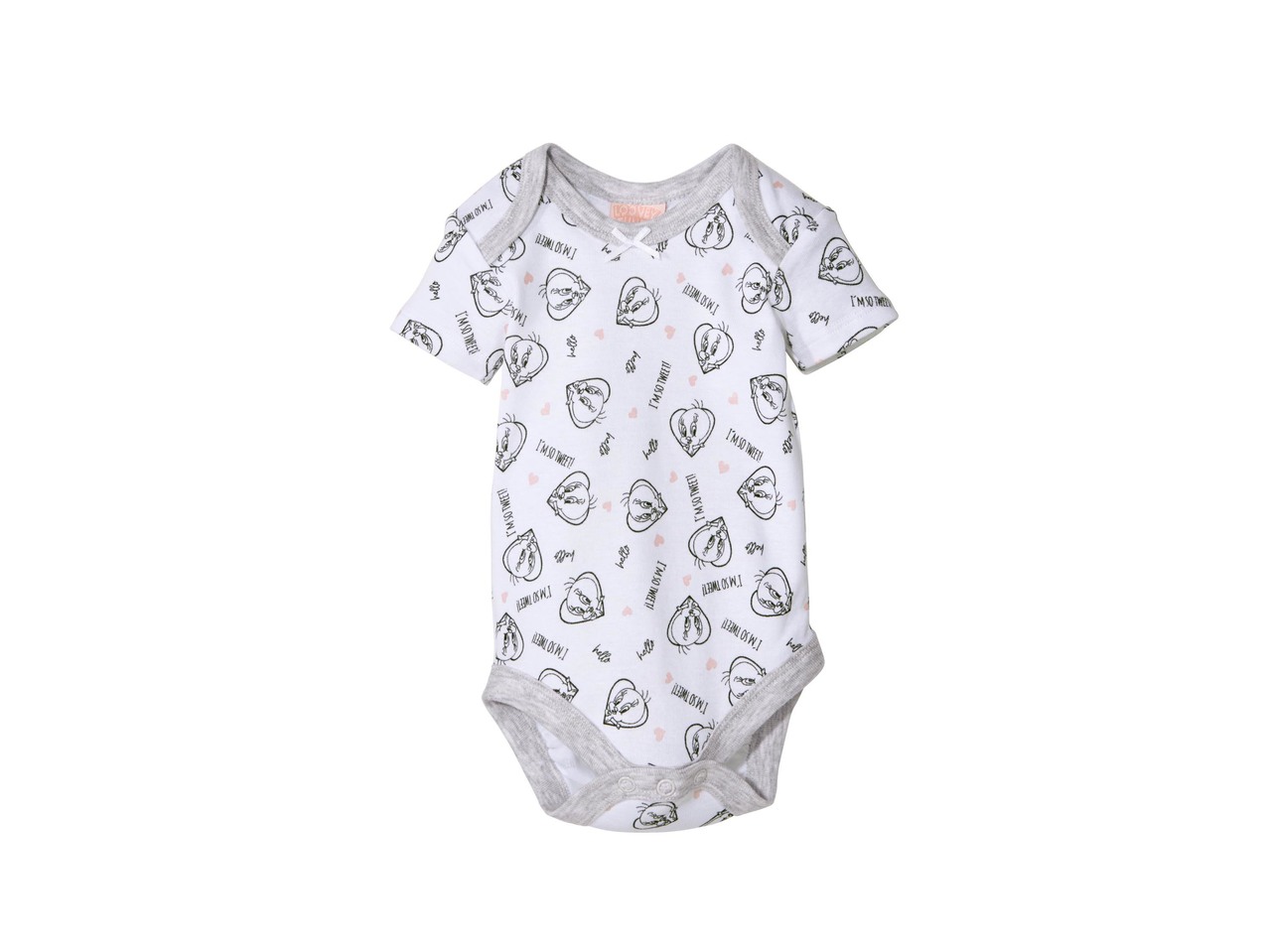 Girls' Short-Sleeved Bodysuit, "Looney Tunes"