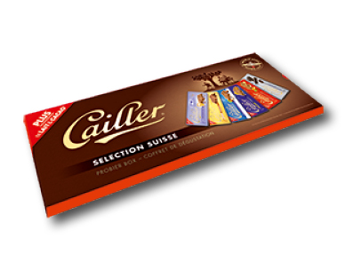 Coffret de dégustation de plaques de chocolat CAILLER(R)
