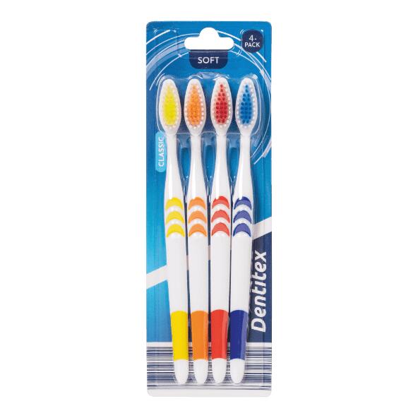 DENTITEX(R) 				Zahnbürsten, 4 St.