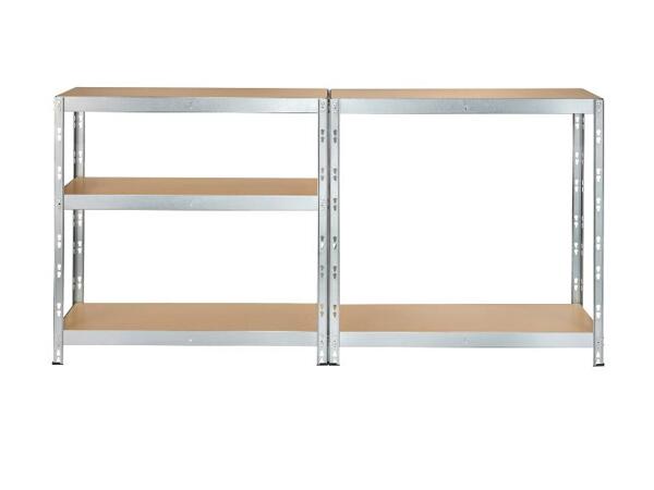Vysokozátěžový regál s 5 policemi Rivet, 180 x 90 x 40 cm