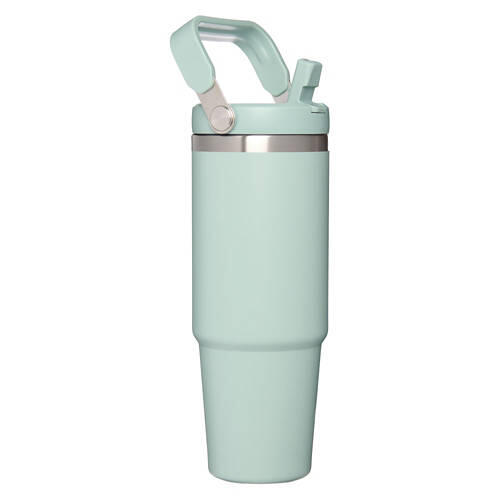 30 oz Carry Handle Stainless Steel Bottle, Green