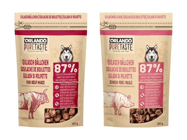 Snack pour chiens goulasch en boules