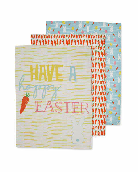 Hoppy Easter Tea Towels 3 Pack