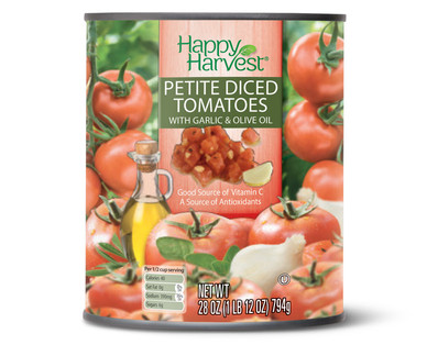 Happy Harvest Petite Diced Tomatoes With Garlic & Olive Oil