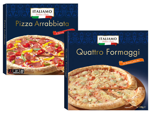 Pizza Quattro Formaggi/Arrabbiata