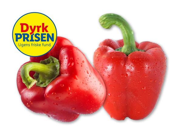 Rød peberfrugt