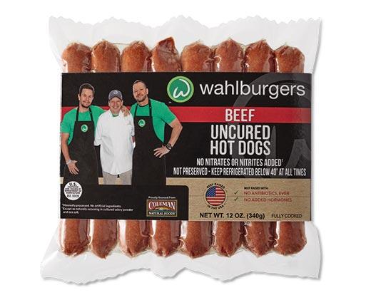 Wahlburgers 
 Uncured Beef Hot Dogs