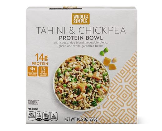 Whole & Simple 
 Tahini & Chickpea or Edamame Protein Bowl