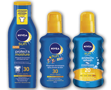 Prodotti per la protezione solare NIVEA SUN