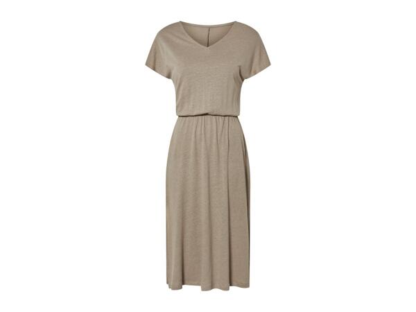 Esmara Brown Linen Dress