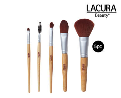 Essential Make Up Brush Collection with Bamboo Handles 5pc