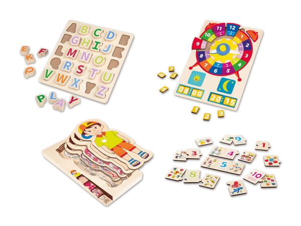 Holz-Lernpuzzle
