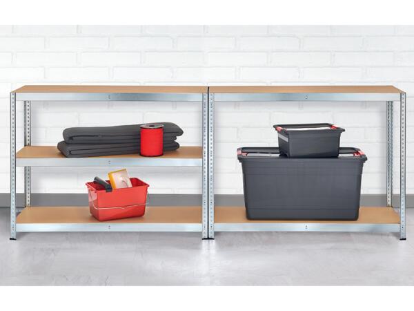 Metal Shelving Unit, 180x90x40 cm