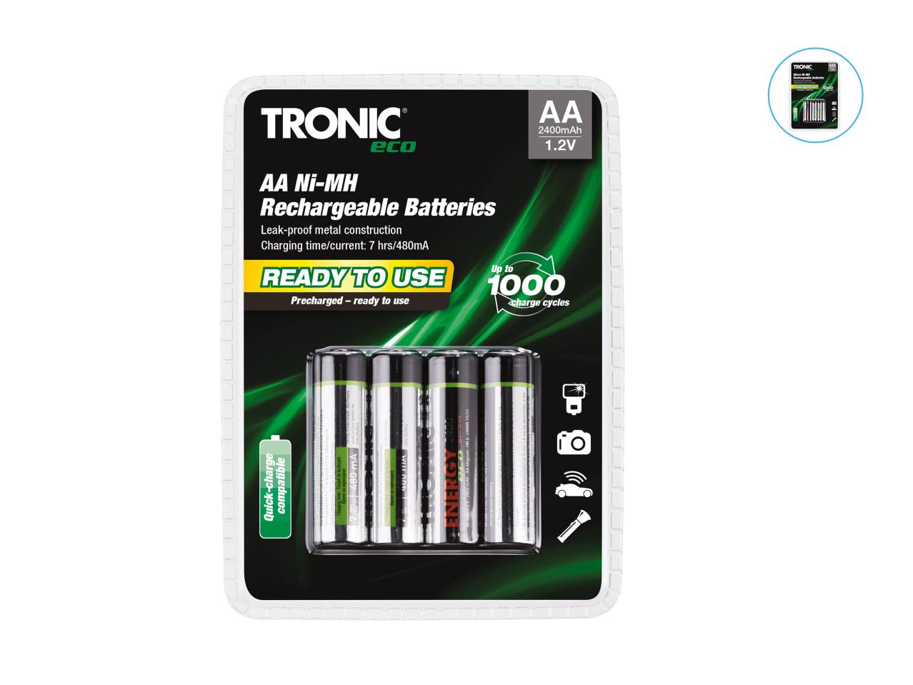 Tronic Ni-MH Rechargeable Batteries1