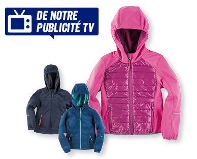 Veste softshell d'extérieur pour enfants KIDZ ALIVE