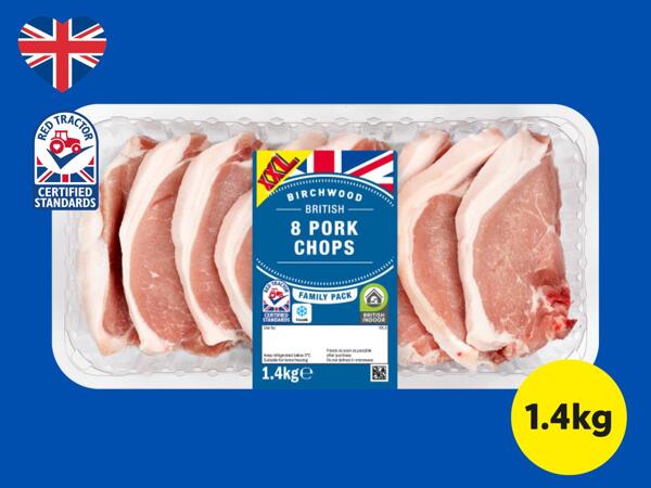 Birchwood 8 British Pork Chops