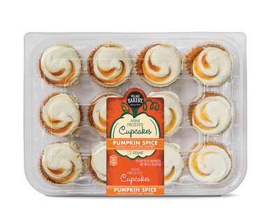 Village Bakery Mini Pumpkin Spice Cupcakes