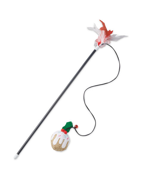 Christmas Pudding Cat Toy & Teaser