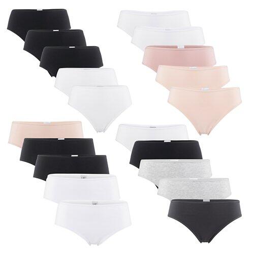 UP 2 FASHION Slips basiques pour femmes, set de 5