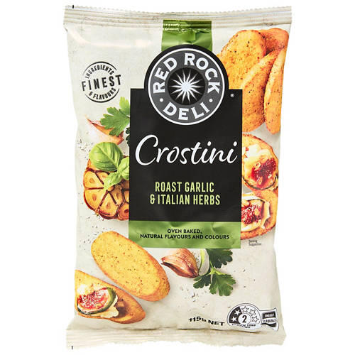 Crostini Roast Garlic & Italian Herbs 115g