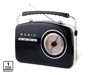 RETRO STYLE AM/FM RADIO