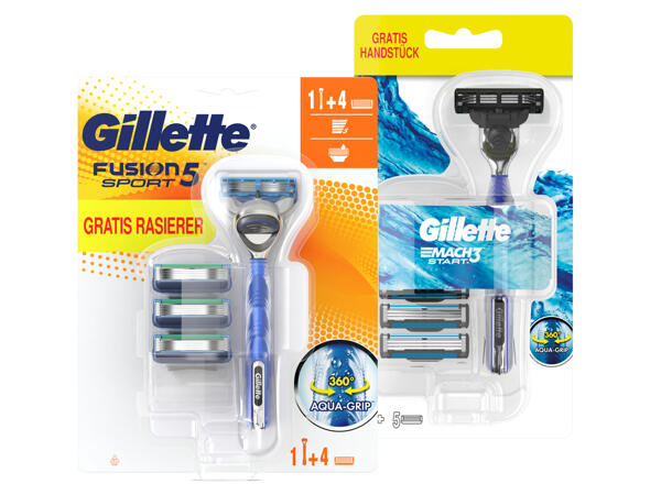 Gillette Rasierer + Ersatzklingen