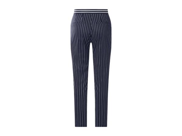 Ladies' Blue Striped Trousers