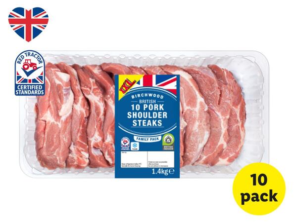 Birchwood XXL 10 British Pork Shoulder Steaks