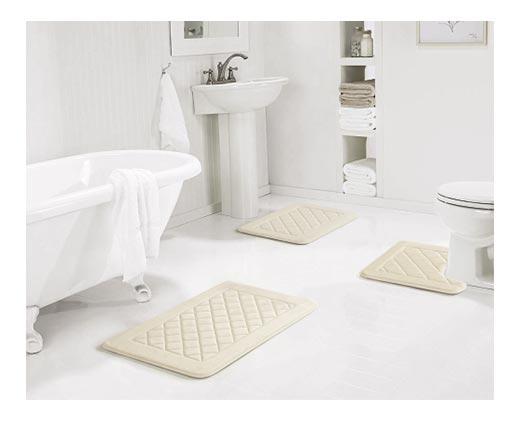 Huntington Home 
 3-Piece Memory Foam Bath Mat Set