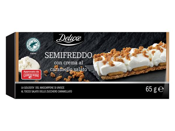 Semifreddo with salted caramel cream