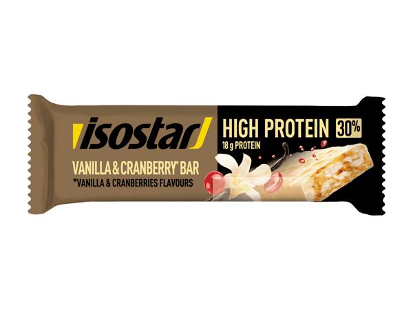 Barre protéinée Vanilla & Cranberry Isostar