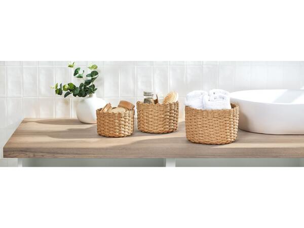 Storage baskets, 3 pieces