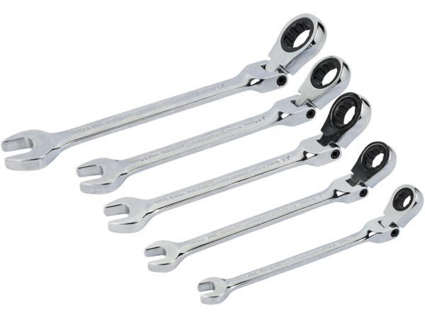 Flexi-Head Ratchet Spanner Set